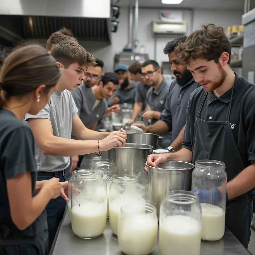 Equipo investigando recetas regionales